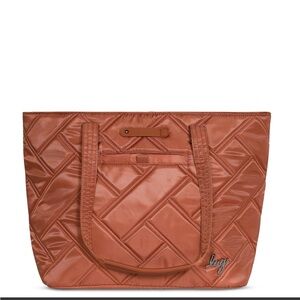 Lug Quilted Tan Tote Bag